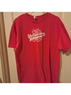 Yellowstone National Park Pink Moose T Shirt